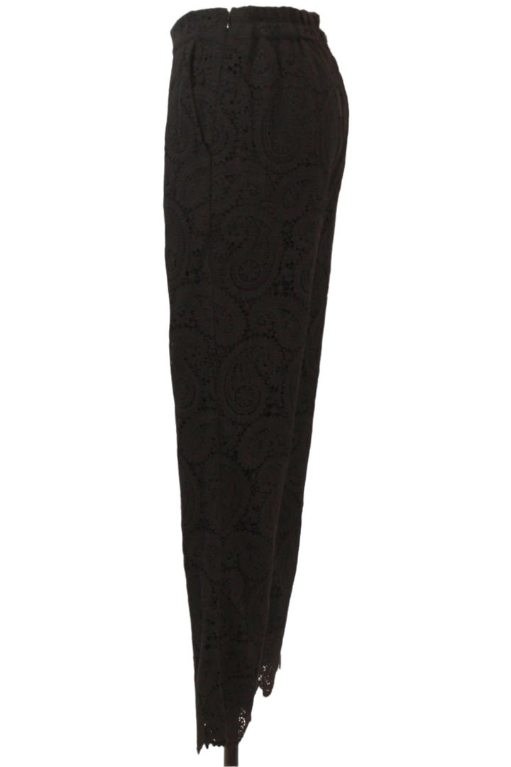 side view of Maxine Black Lace Pant by Caballero