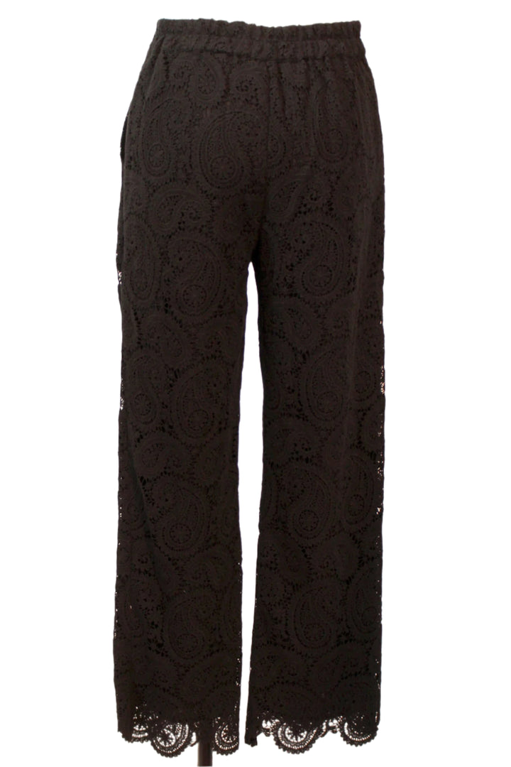 back view of Maxine Black Lace Pant by Caballero