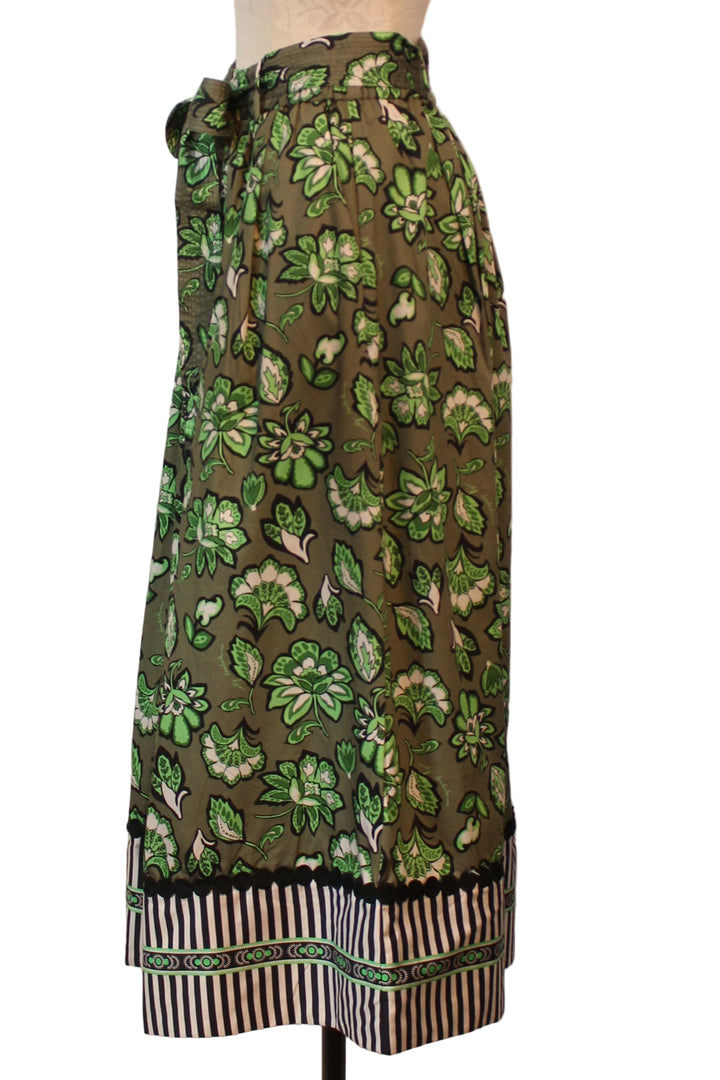 side view of Wild Green Maya Skirt by Emily Lovelock
