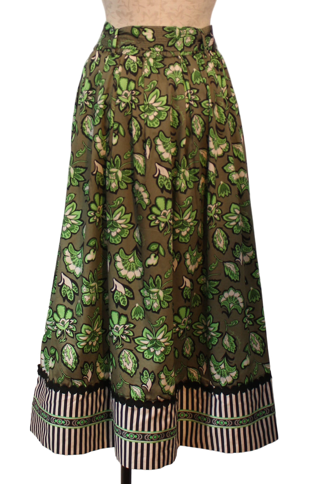 back view of Wild Green Maya Skirt by Emily Lovelock