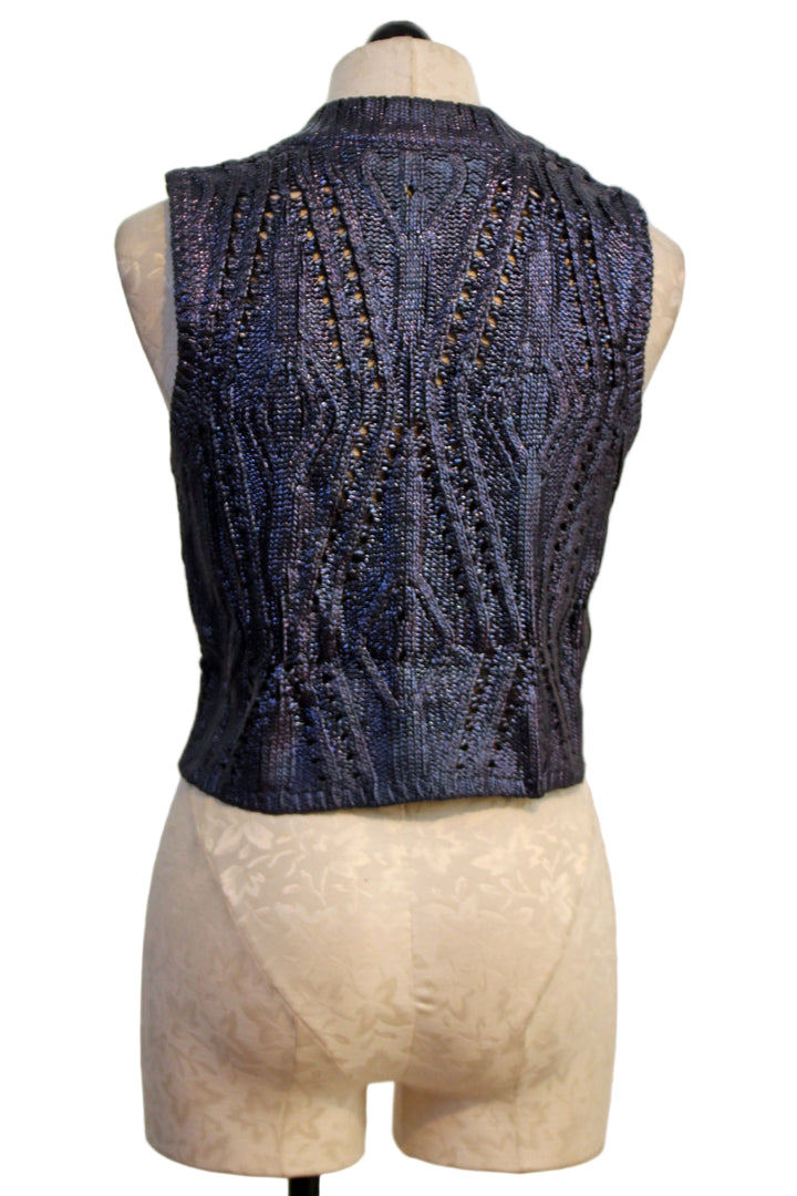 back view of Metallic Naval McGuire Top by Marie Oliver