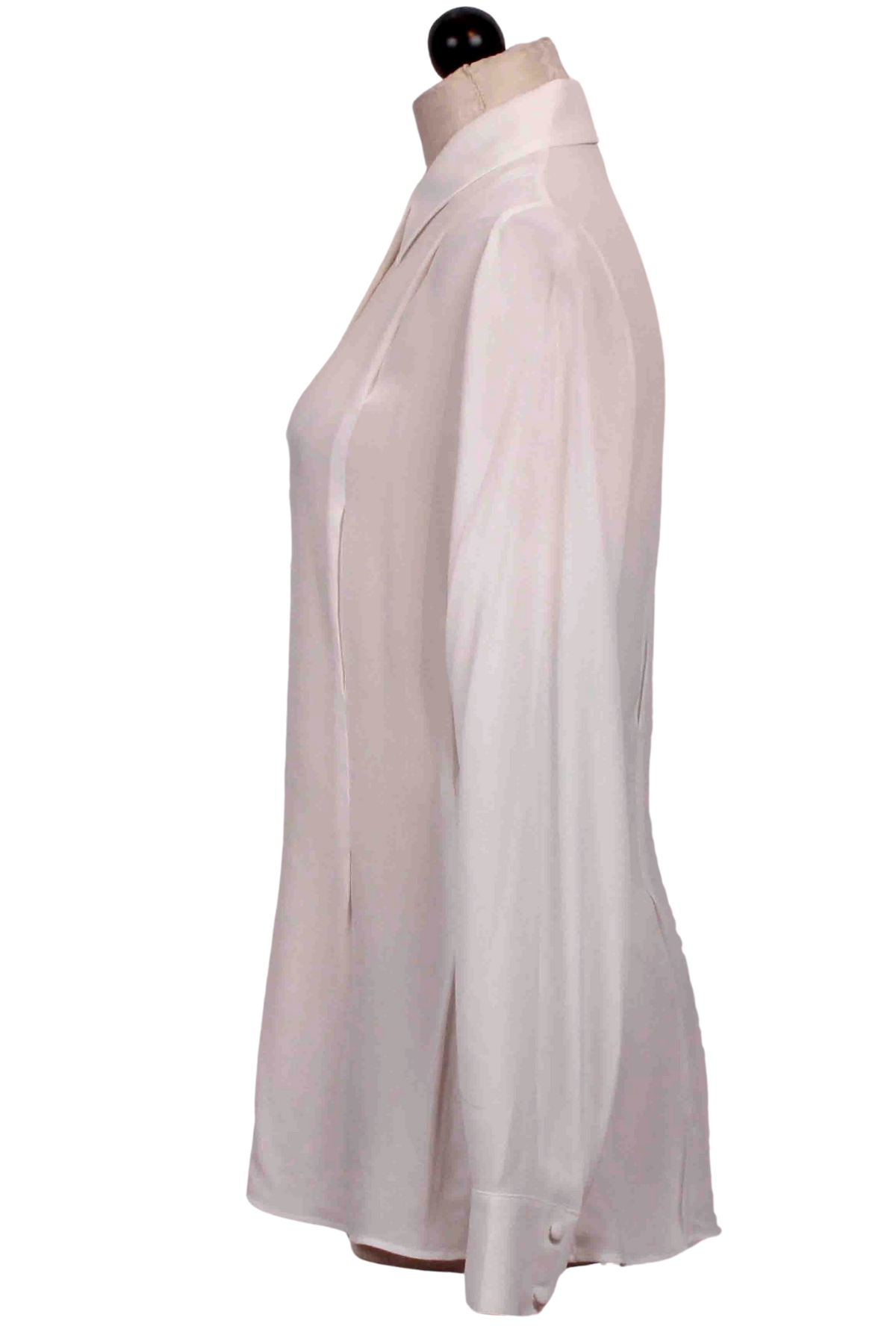 side view of Off White Metier Button Down Shirt by Rue Sophie