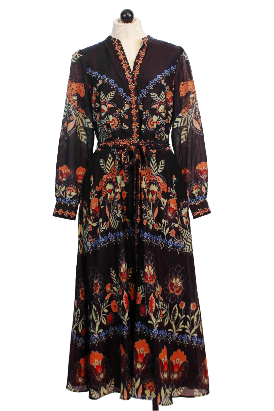 Vintage Cheetah Floral Michelle Dress by Caballero