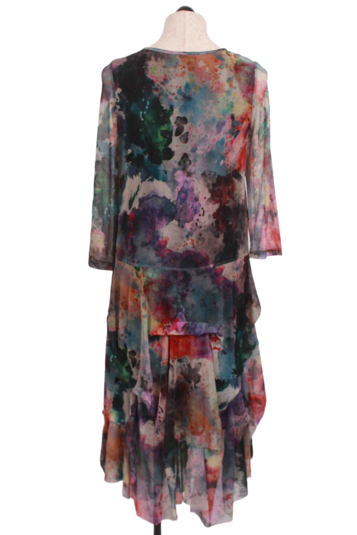 back view of Cezanne Print Miranda Dress by Kozan