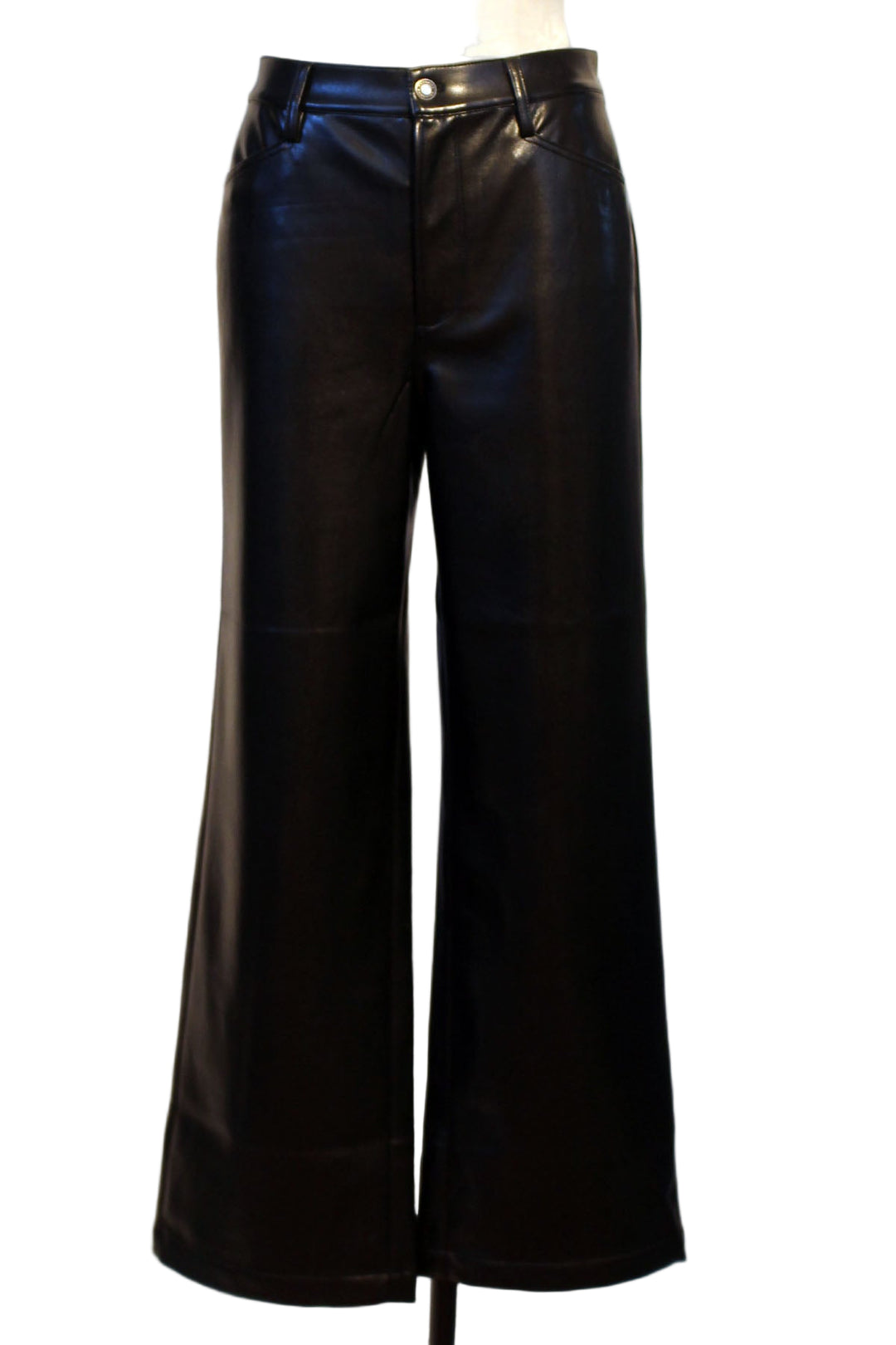 Raven colored The Mischa Super Hi Rise Wide Leg Ankle Pant by Favorite Daughter
