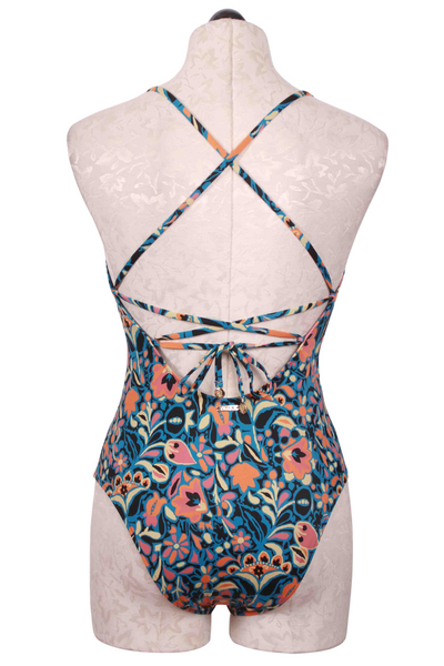 back view of Tallulah Natasha One Piece Swimsuit by Cleobella