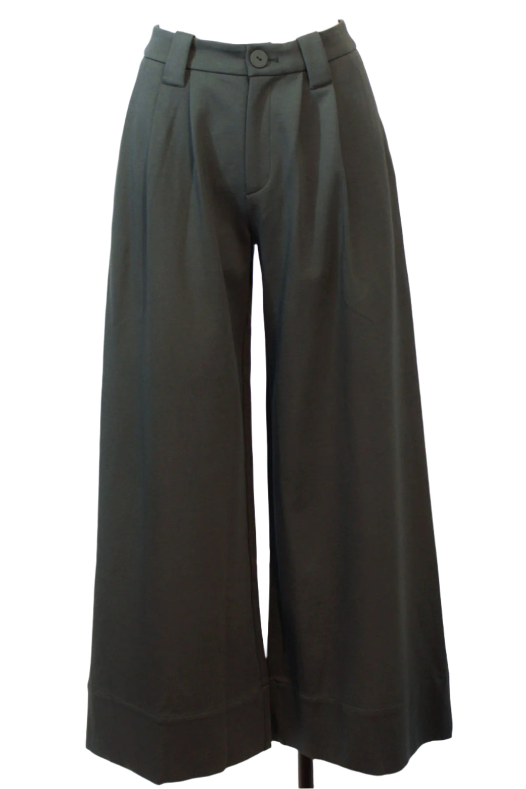 Dark Green Ankle-length Palazzo Nia Trouser by SKFK