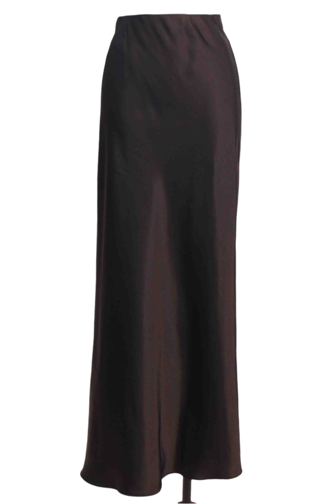 Black Nolia Satin Maxi Skirt by Generation Love