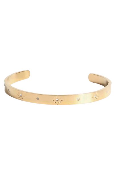 14K Gold Plated Orion Cuff Bracelet by Marrin Costello