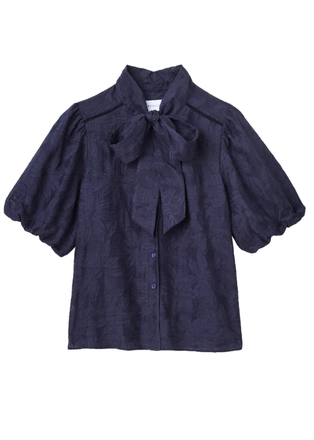 Peggy Blouse-Midnight Blue by Cartolina