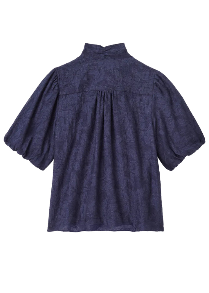 Peggy Blouse-Midnight Blue by Cartolina