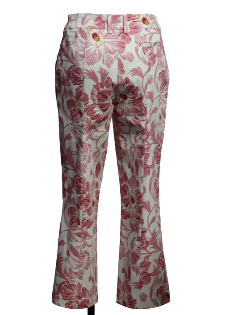 back view of the Marianna Trouser by Drew in the Lotus Flower Print