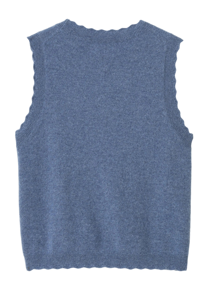 back view of Lou Shell in Gallery Blue