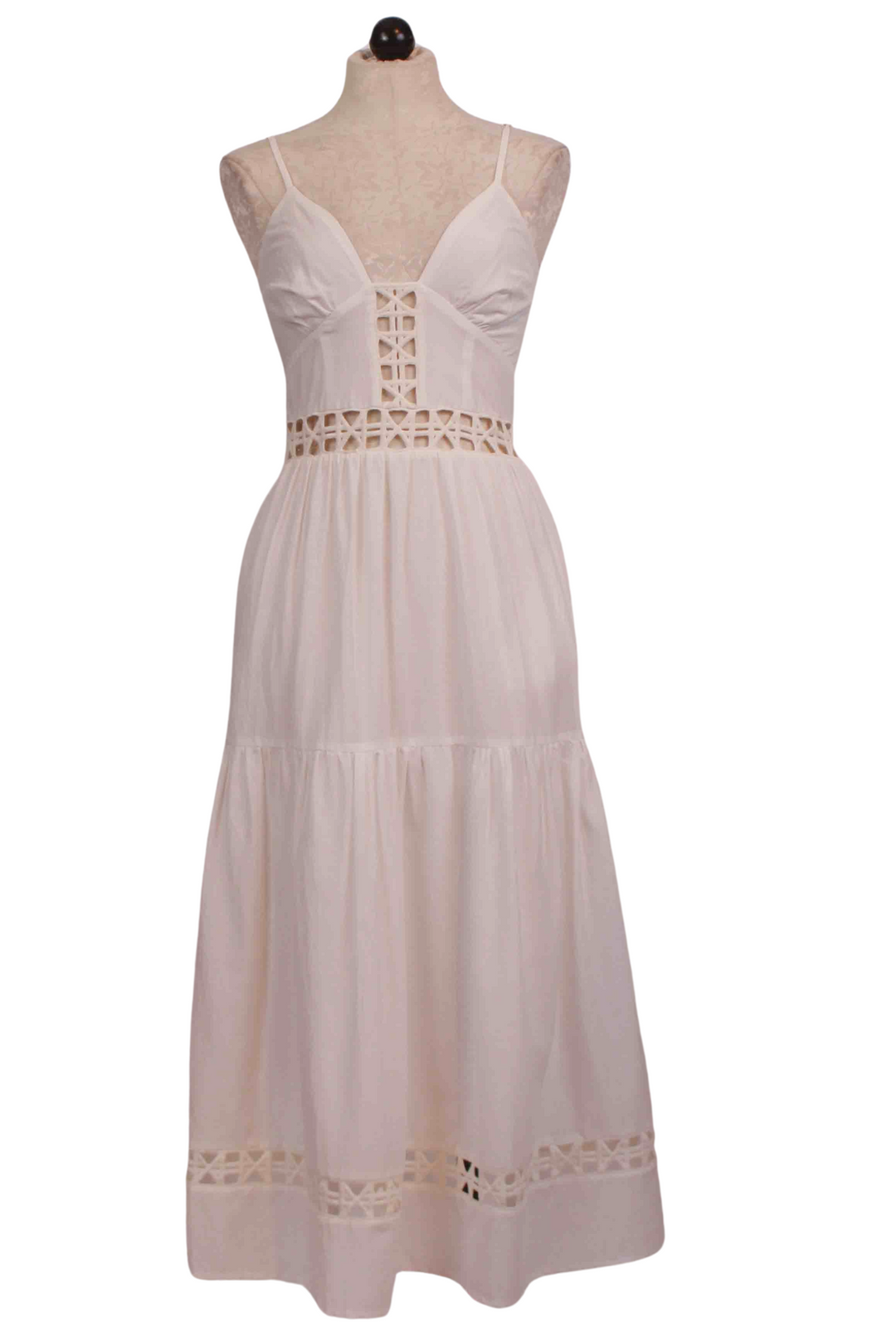 White Paradise Midi Dress by Mon Renn