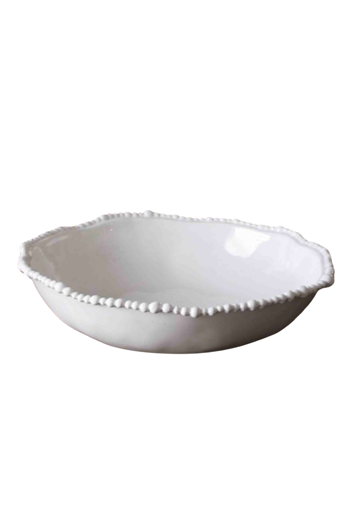 VIDA Alegria Large Pasta Bowl by Beatriz Ball in high end Melamine with a pearl rim.