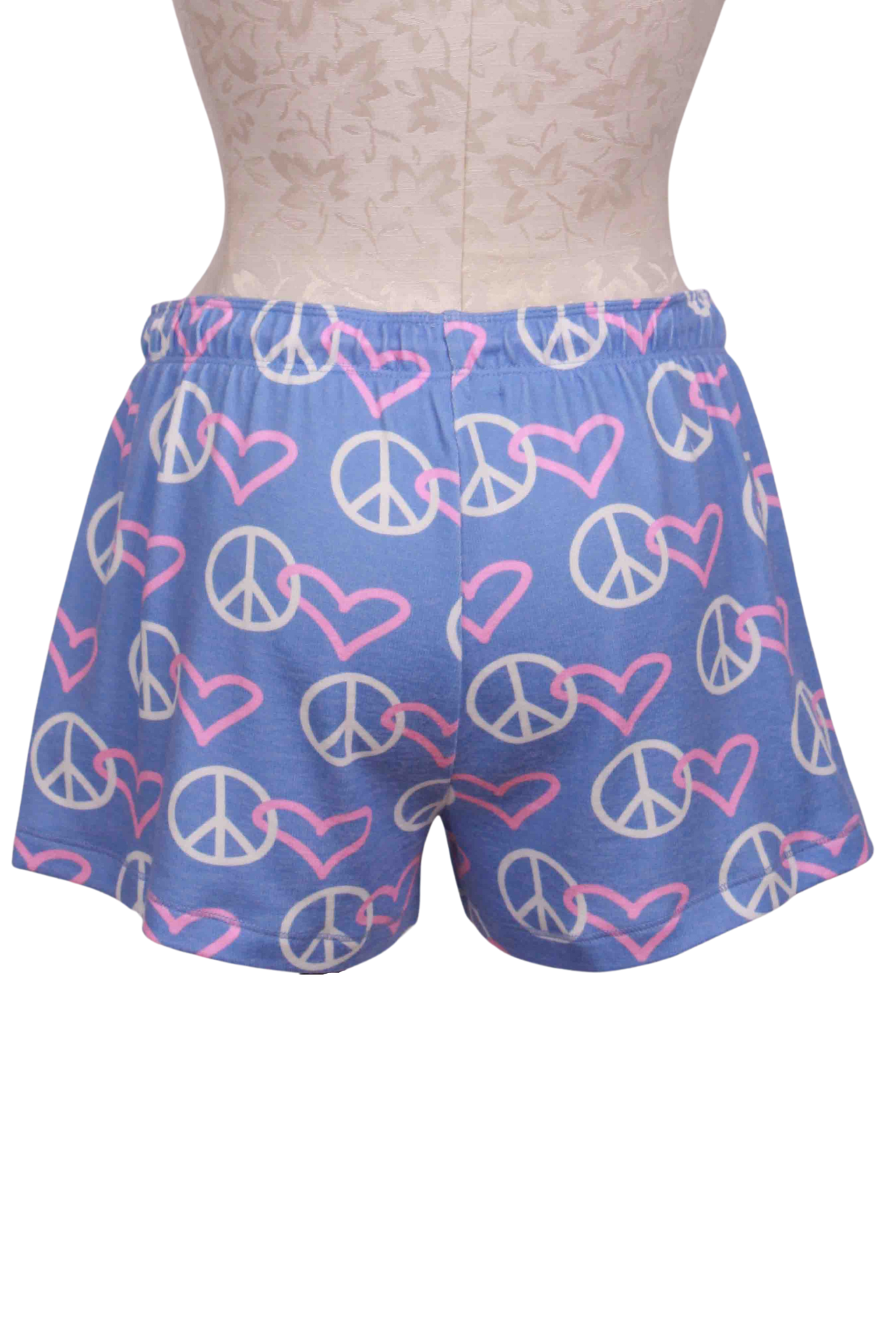 back view of Peace Love Shorts by PJ Salvage