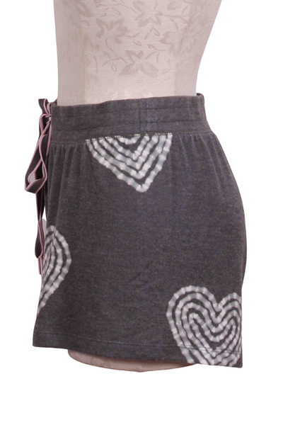 side view of Heather Charcoal Bless Your Heart Short by PJ Salvage