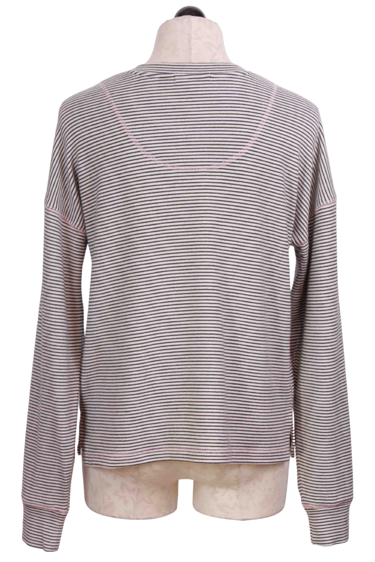 back view of Striped Livin the Edge Top by PJ Salvage