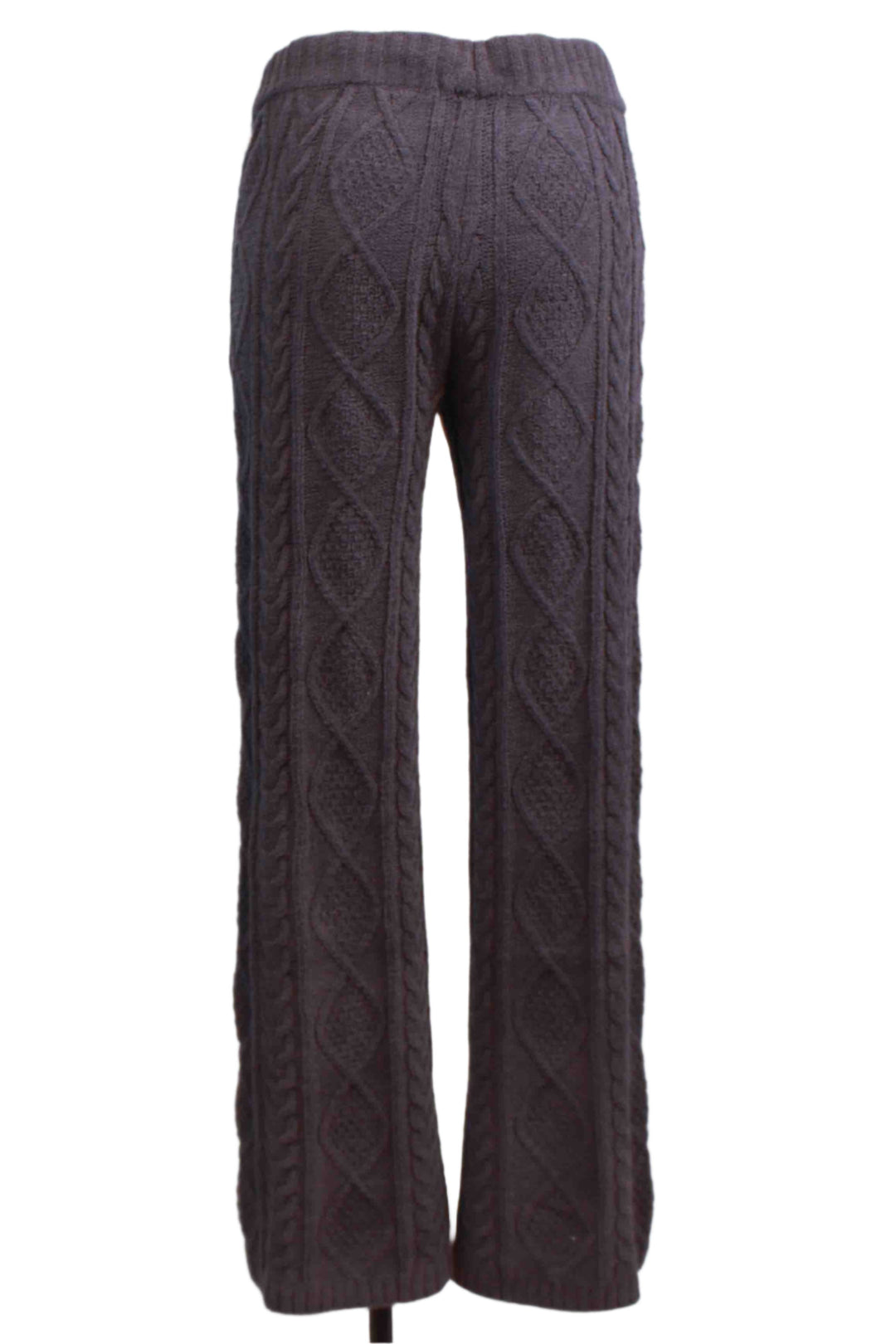 back view of Charcoal colored Cable Crew Lounge Band Pant by PJ Salvage