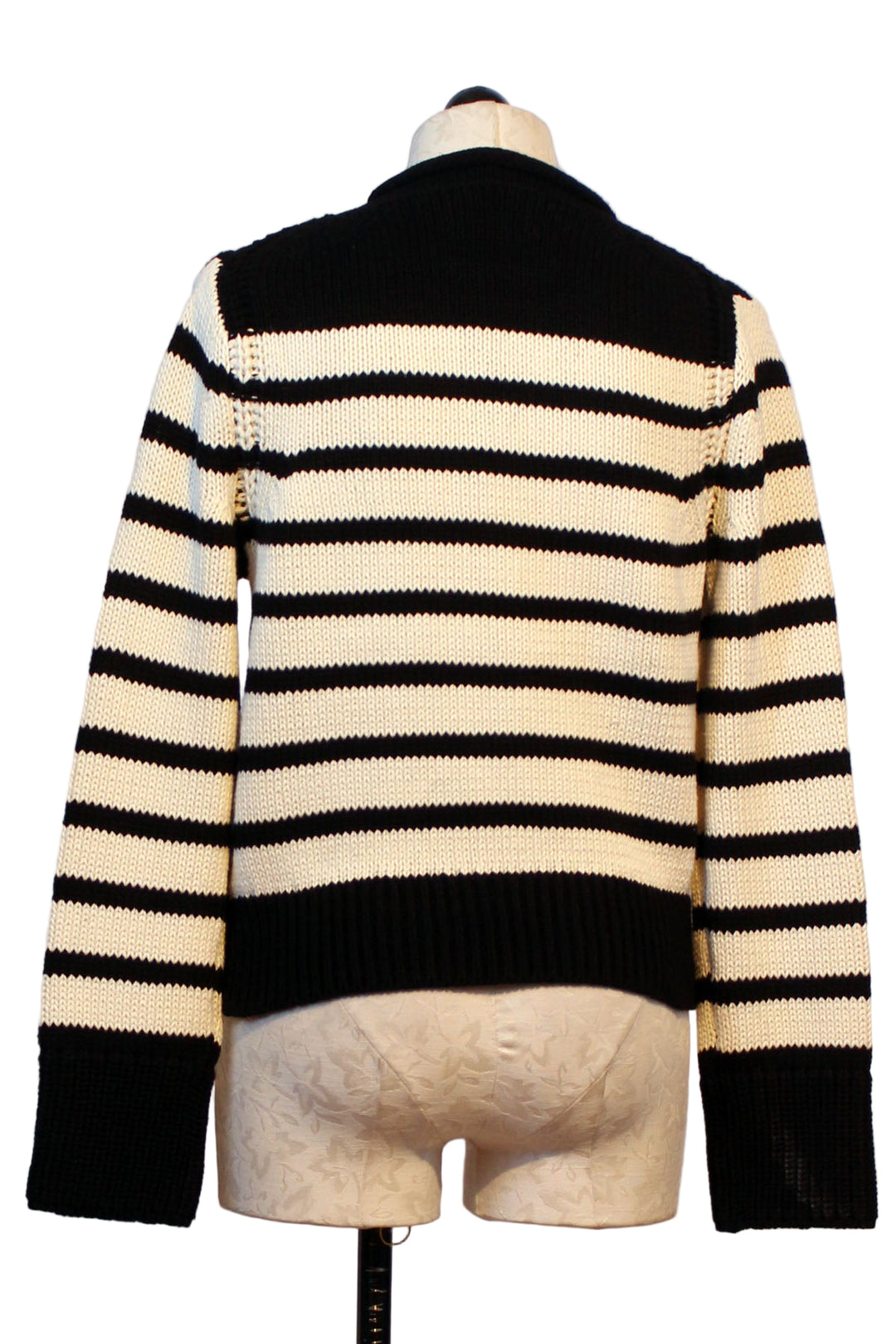 back view of Ridley Bandit Striped Pullover Sweater by Velvet Heart