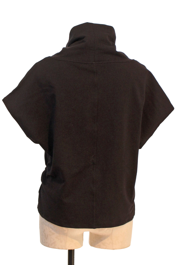 back view of Roygen Top by Kozan with ruched rosette-like detail along the bottom