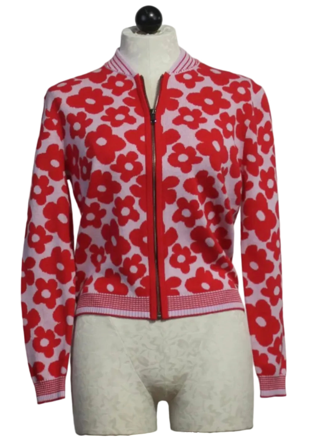Vintage Lace Combo Daisy Dreamer Zip Front Jacket/Cardigan by Lisa Todd