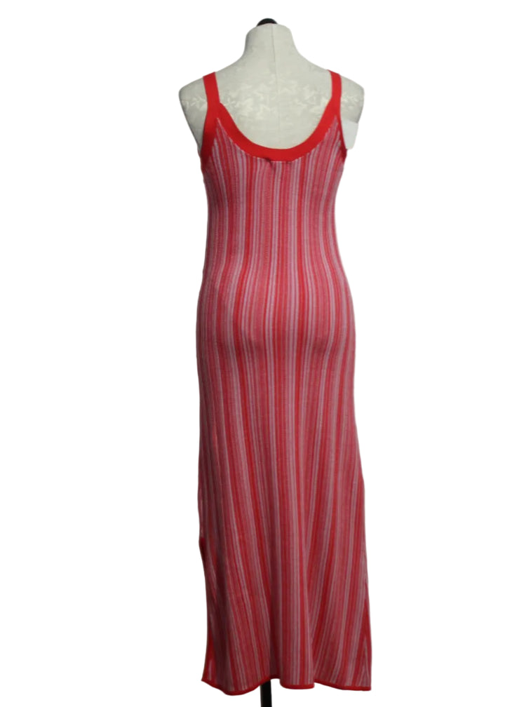back view of Sunkissed Dress by Lisa Todd in the Lipstick Combo fabric
