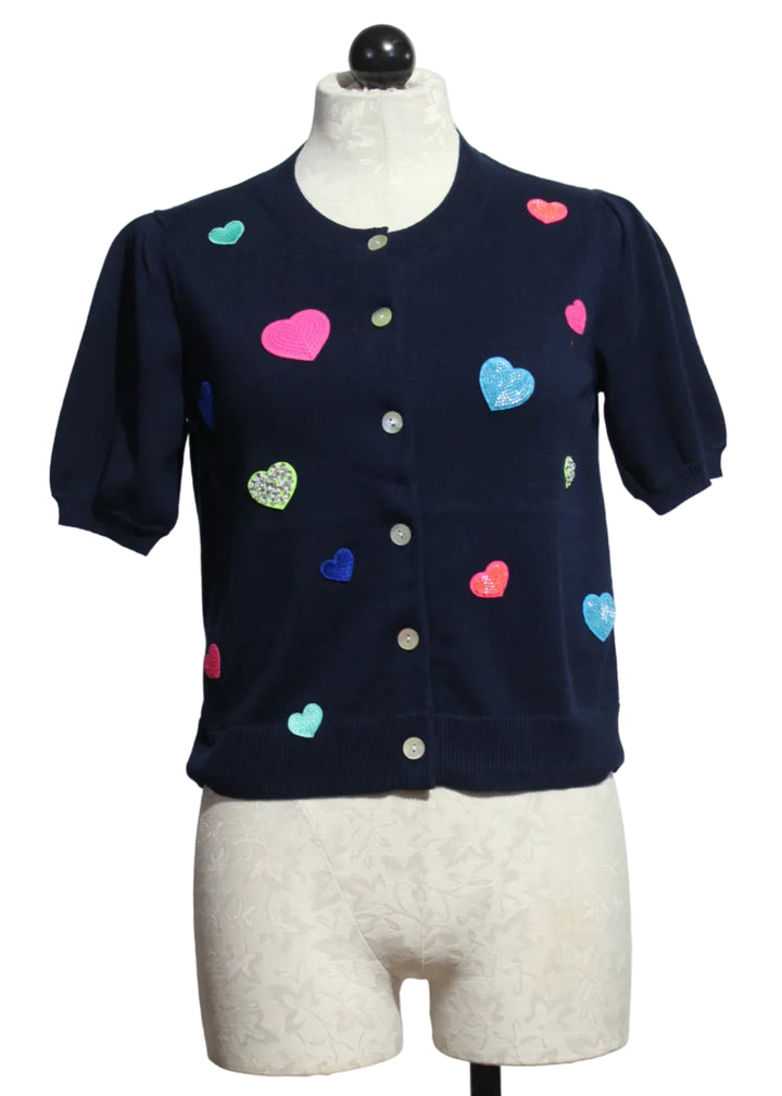 Navy Royal Flush Sweater by Lisa Todd