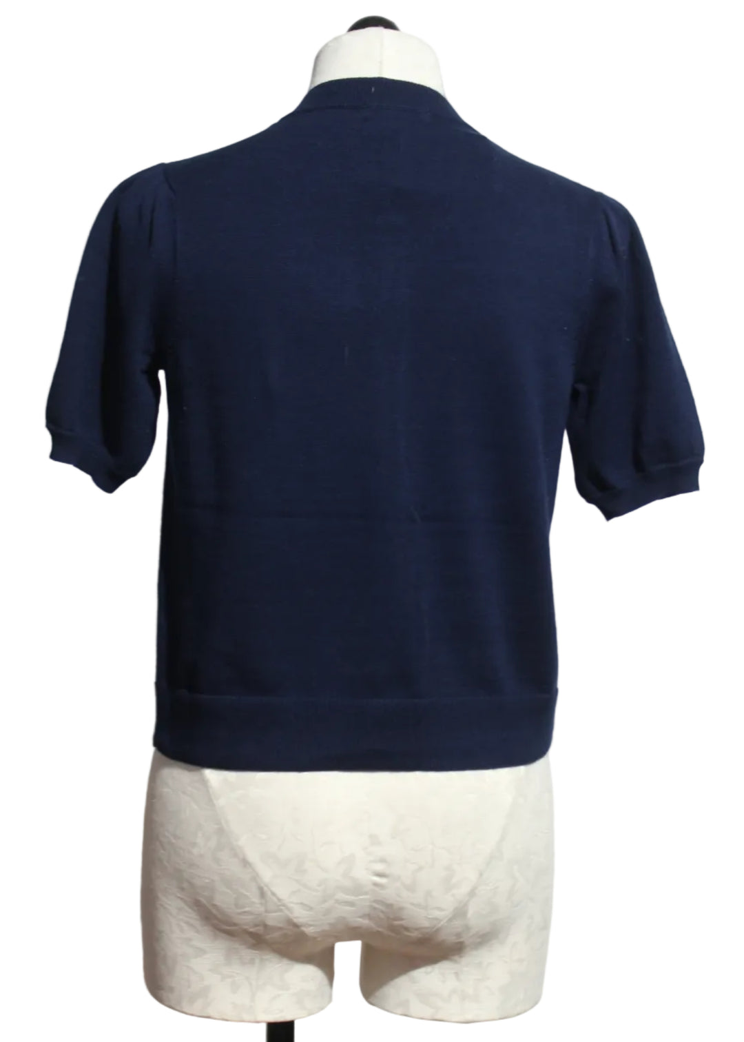 back view of Navy Royal Flush Sweater by Lisa Todd