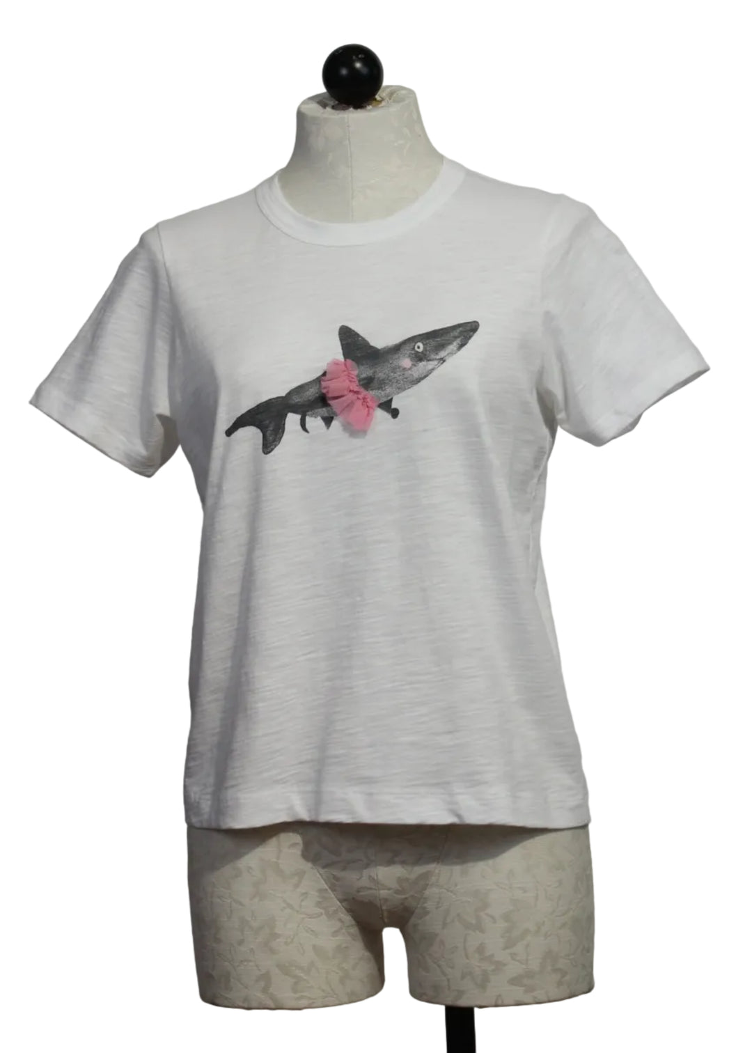 The Jaw Dropping Cotton Tee by Lisa Todd in White