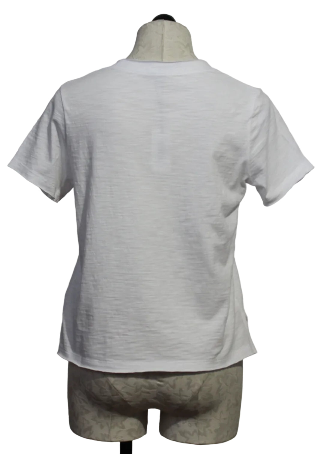 back view of White Posy Posse Tee by Lisa Todd