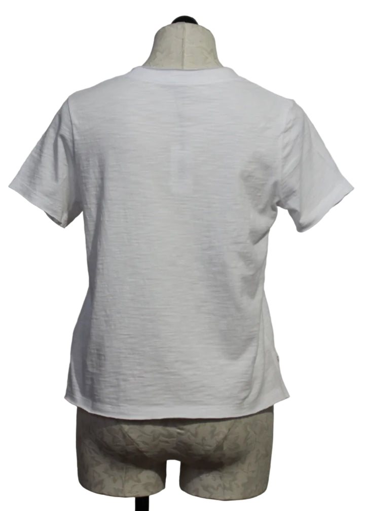 back view of White Posy Posse Tee by Lisa Todd