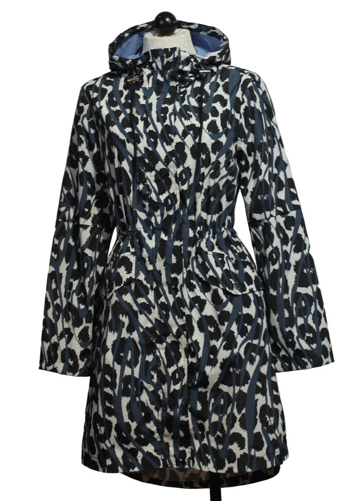 The Ocean Print Hooded Rainjacket by Nikki Jones 