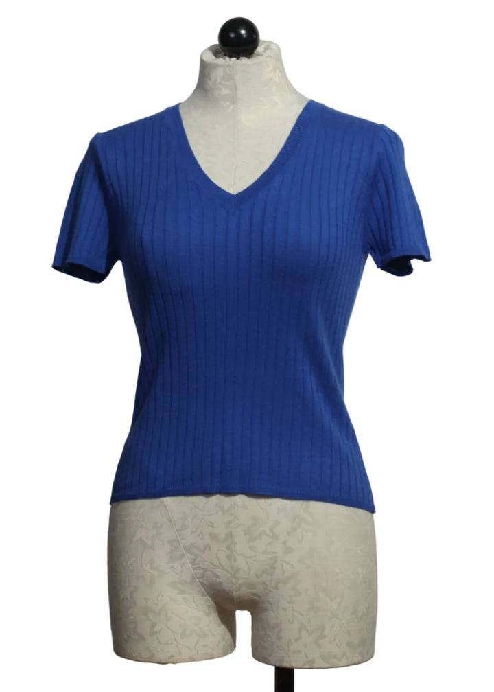 River colored CCN Barefoot Drift Rib V Tee by Colorush