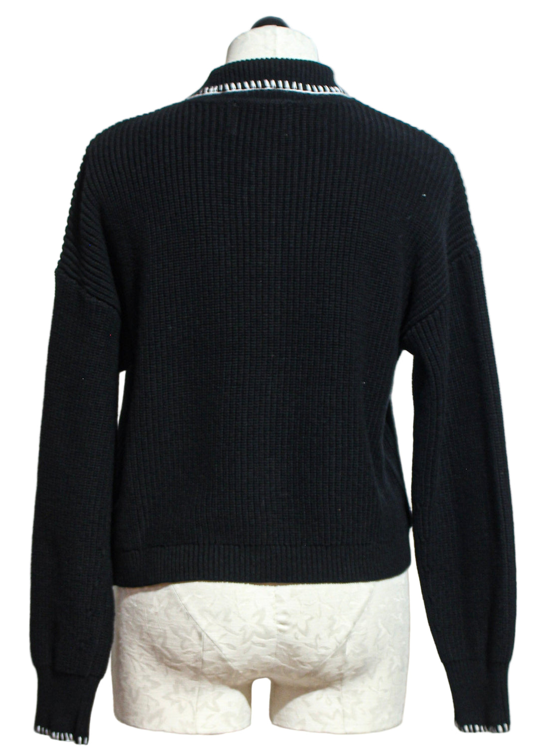 Back view of Black and White Brantley Cardigan by Velvet Heart