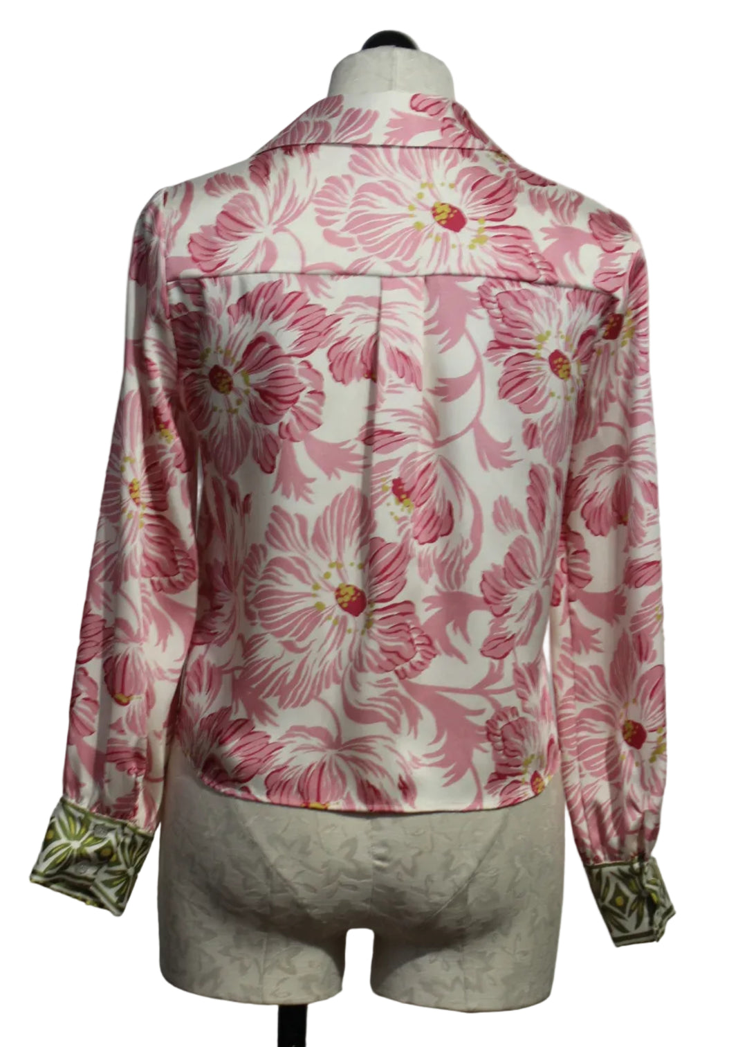 back view of  Alexa Lotus Floral Blouse by Drew 