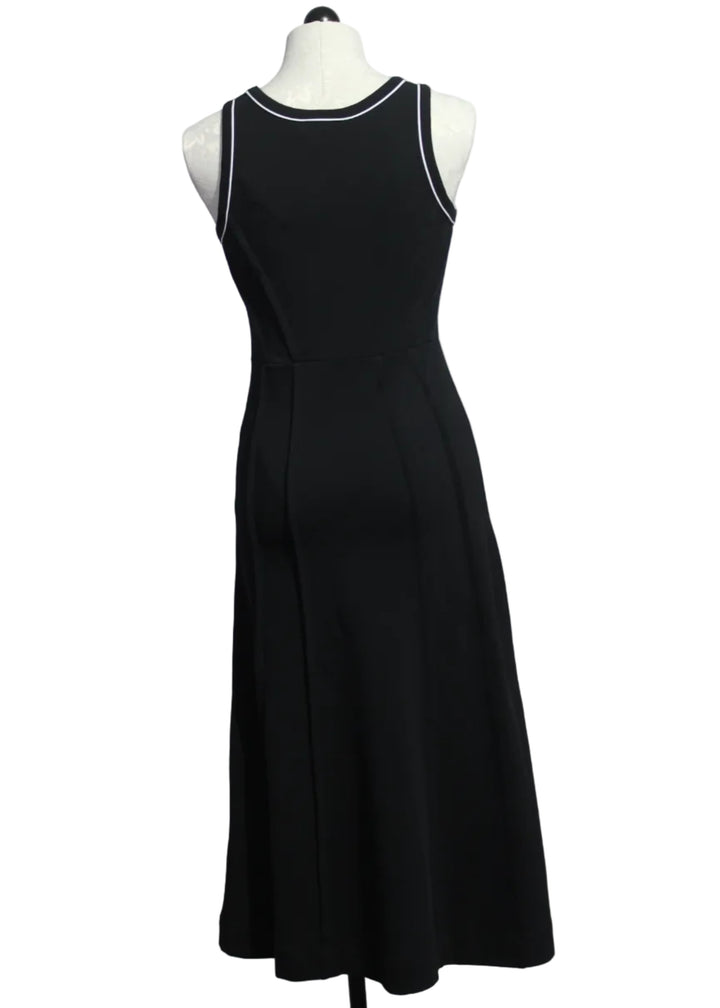 back view of the Black Uxue GOTS Dress by SKFK