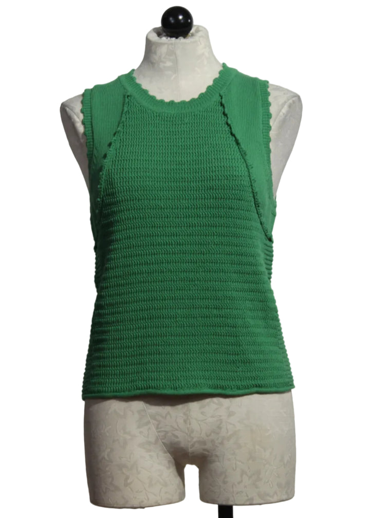 Cactus Green Cosmo Sweater by Melissa Tepton