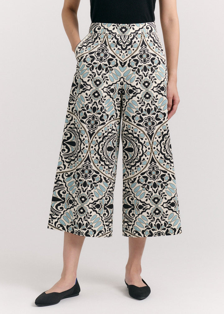 SP26 Salida Culotte Pants-Flor Medallion Tidal Pool