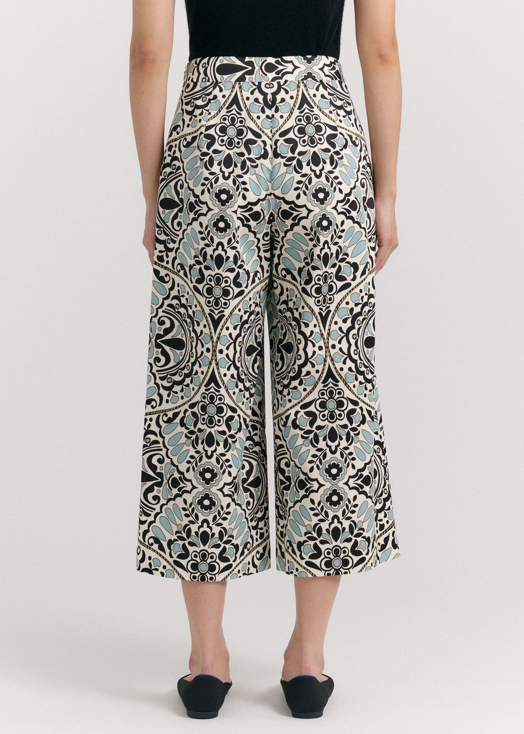 SP26 Salida Culotte Pants-Flor Medallion Tidal Pool