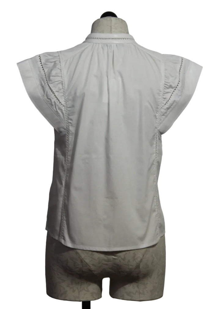 back view of Off-White Mana Blouse by Melissa Nepton