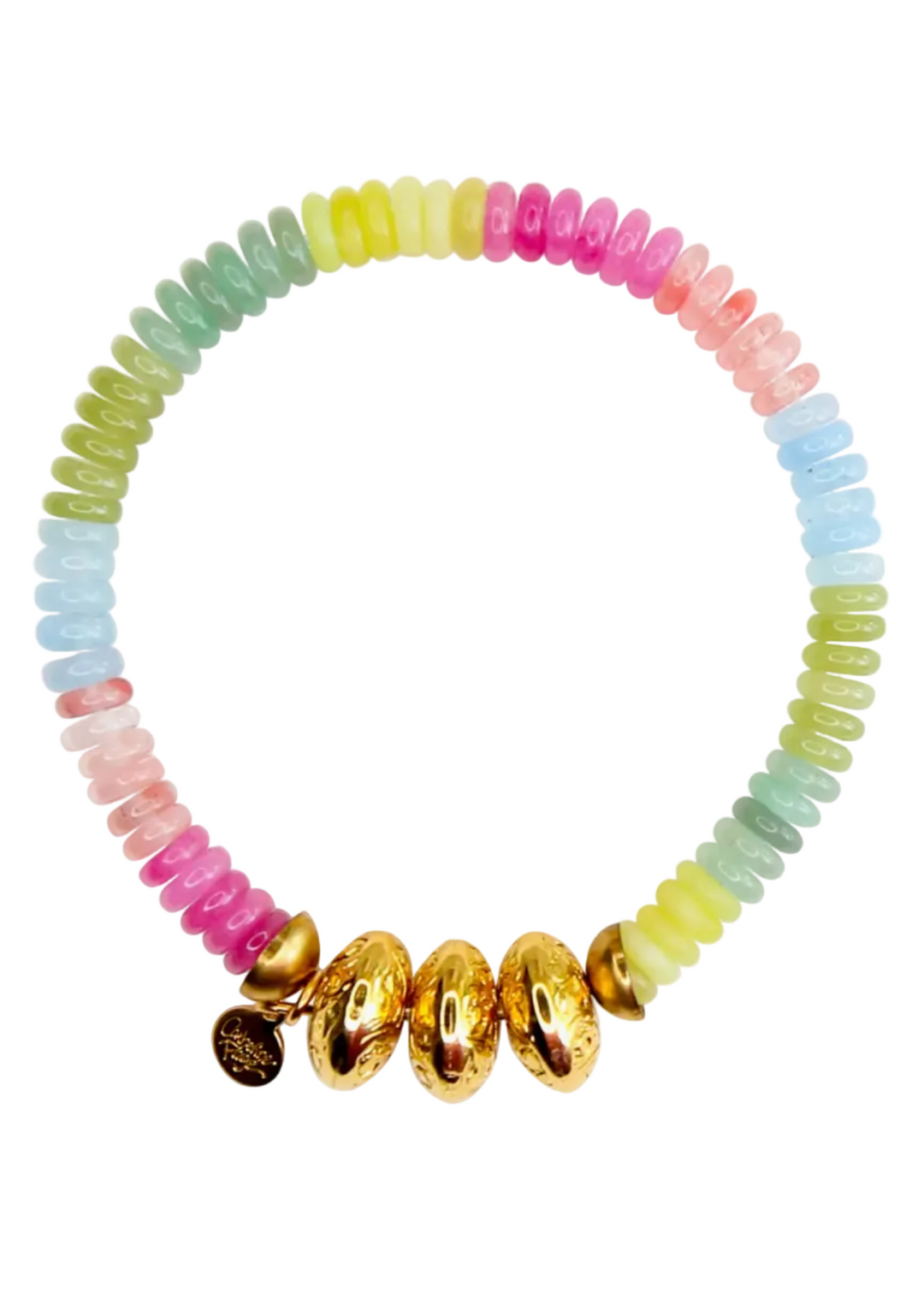 bright multi Spree Elastic Bracelet by Catherine Page 