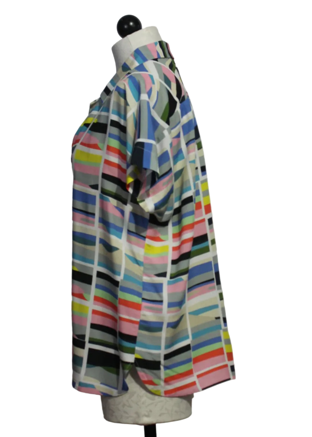 side view of Multicolored Aian Shirt by SKFK