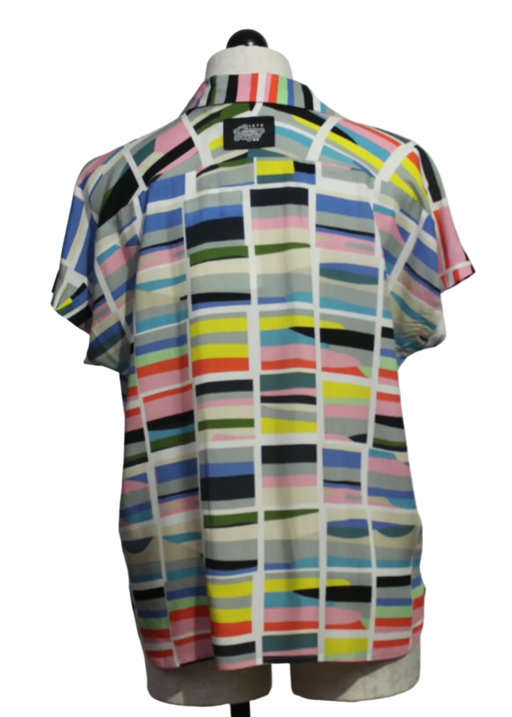 Back view of Colorful Aian Shirt by SKFK