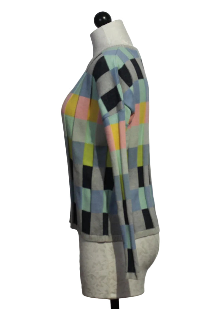 side view of Multicolored Bita GOTS Sweater by SKFK