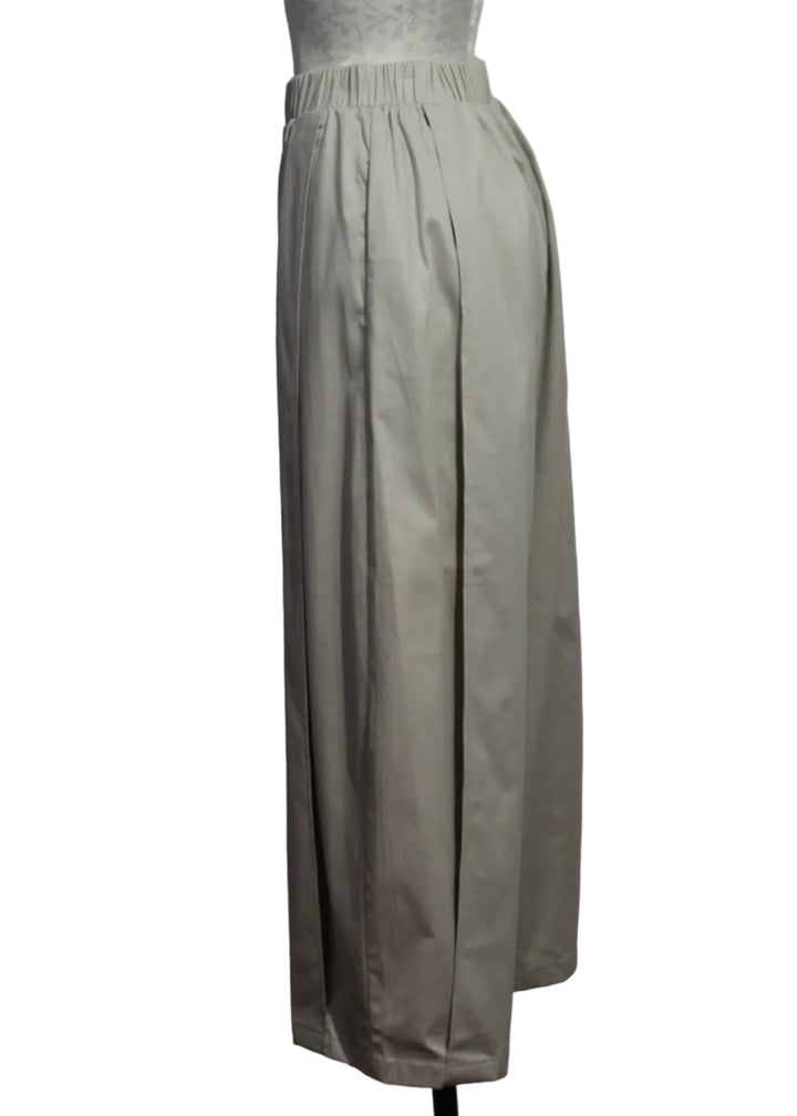 side view of Aine GOTS Trousers by SKFK in Beige