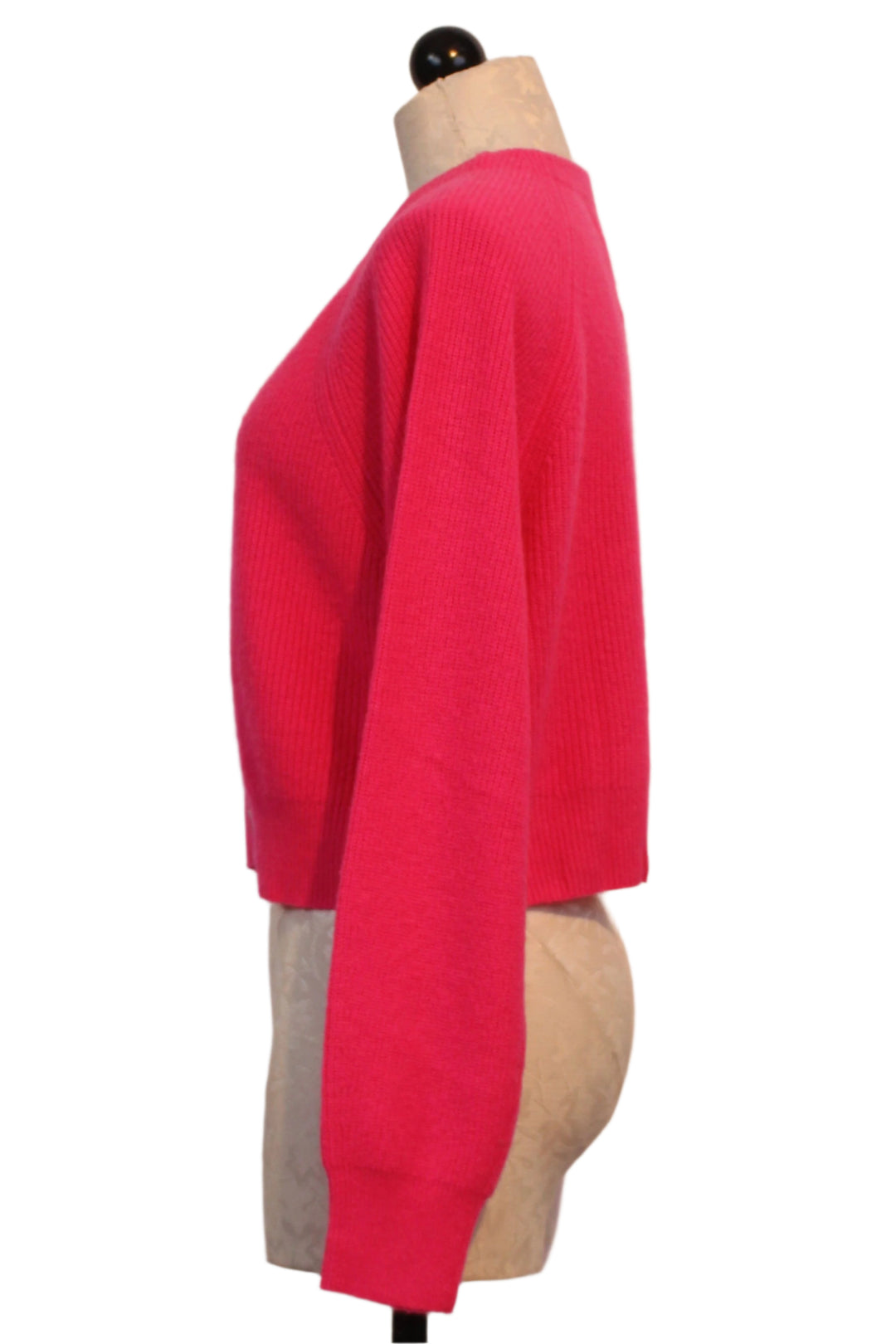 side view of Pony Pink  Semara Raglan Cardigan by Colorush 