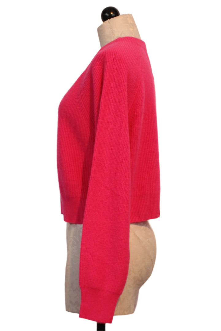 side view of Pony Pink  Semara Raglan Cardigan by Colorush 