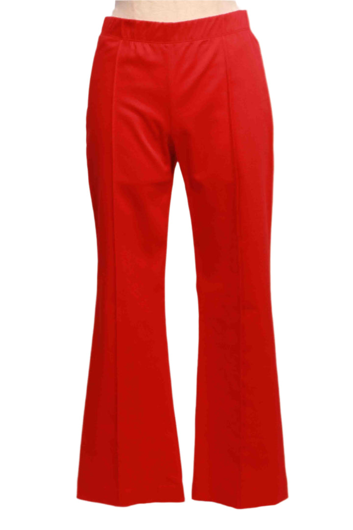 Cherry Sigourney Cropped Flared Pintuck Pants by Fifteen Twenty