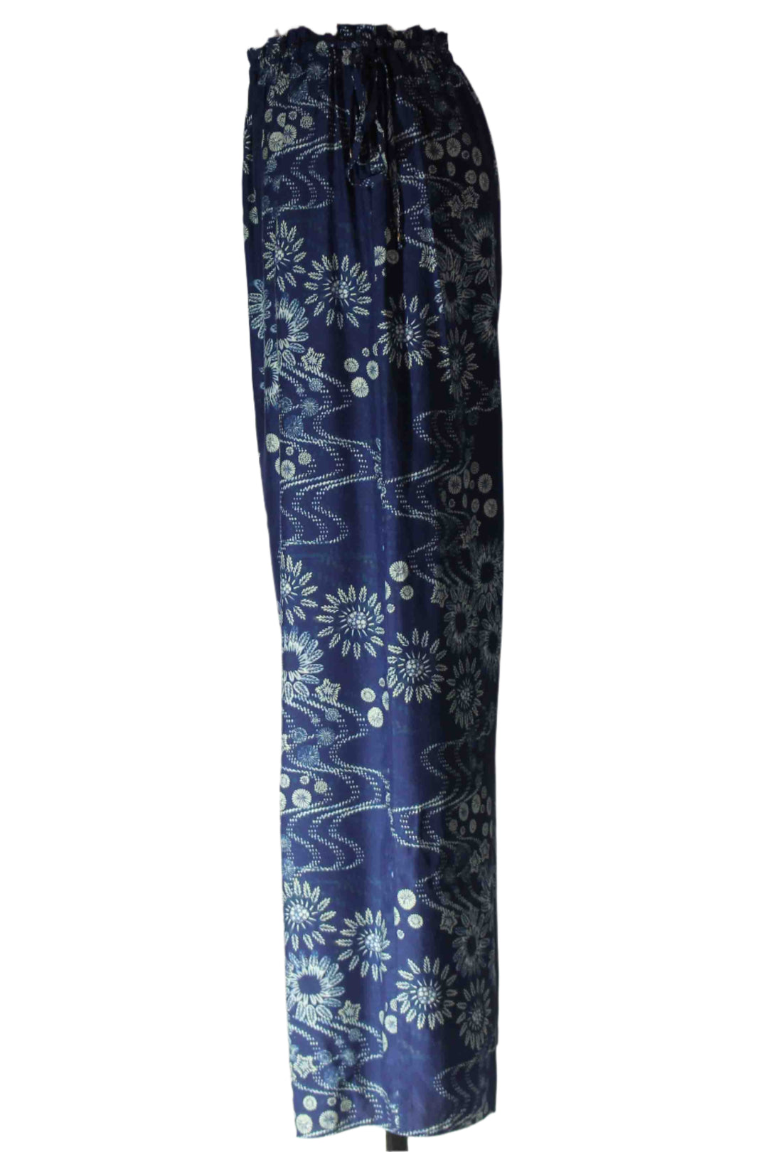 side view of Orion Blue Solange Pant by Marie Oliver